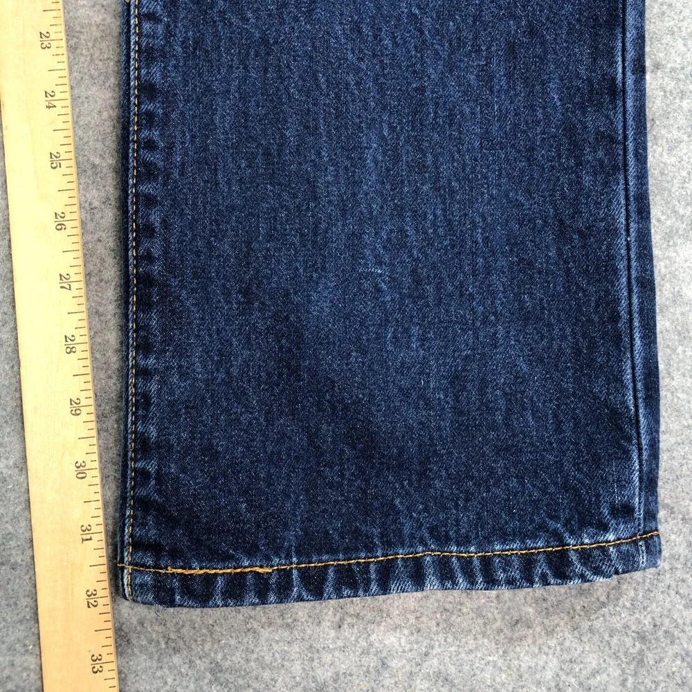 Levis 517 Mens Jeans 35x32 Bootcut Blue Dark Wash Regular Fit Denim Mid Rise